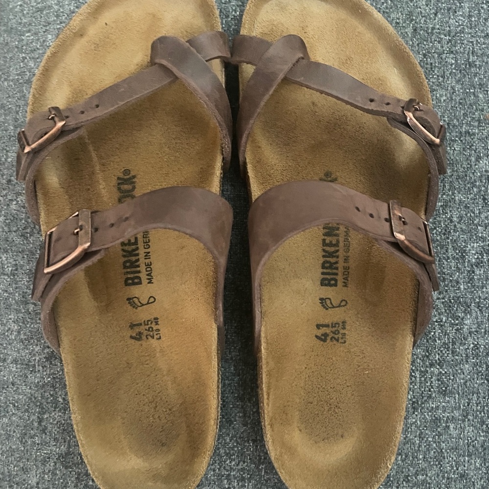 Birkenstock Mayari Tan Double Strap Sandals